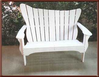 White Love Seat